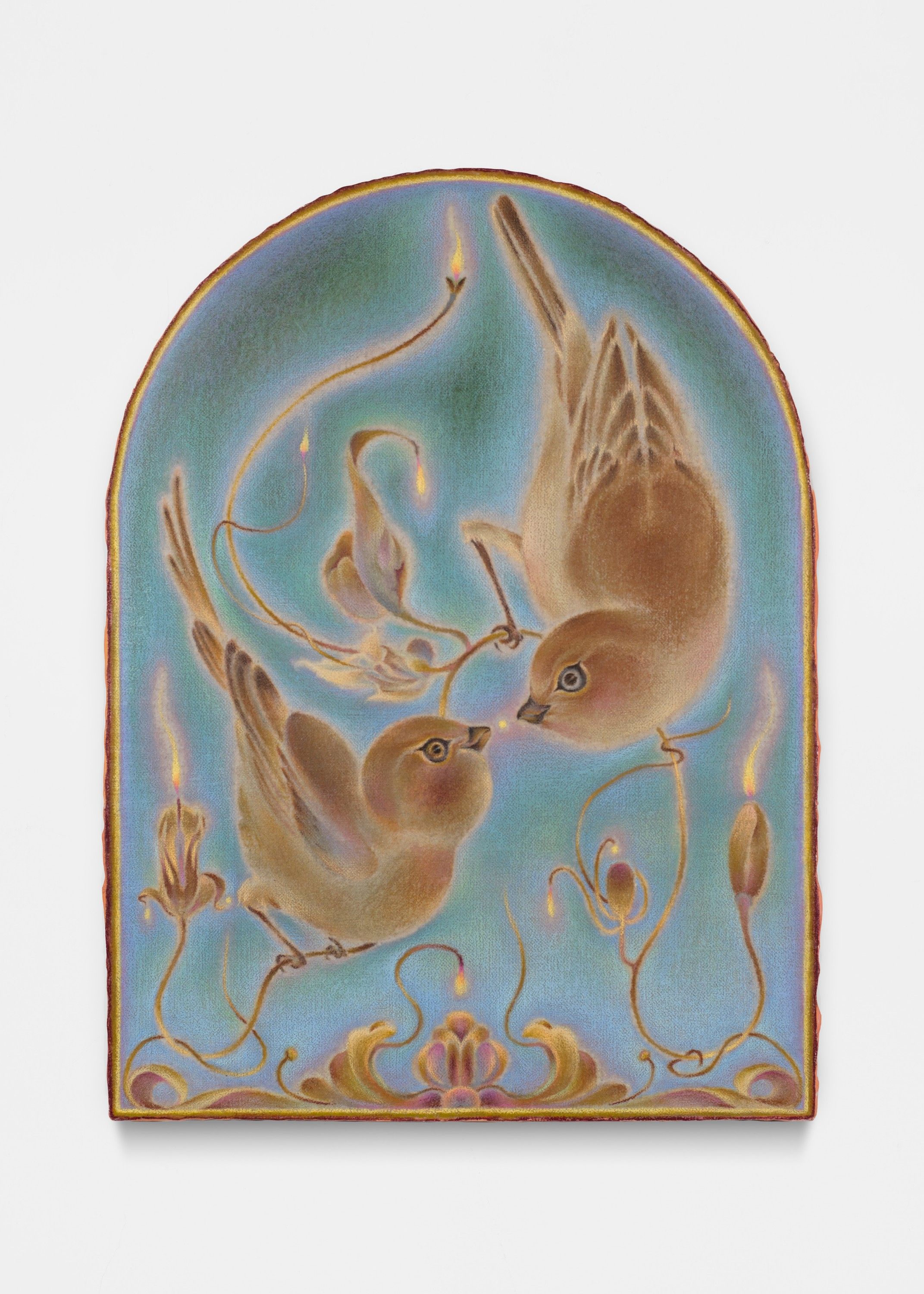 Nest, Oil and color pencil on linen over panel, 2026