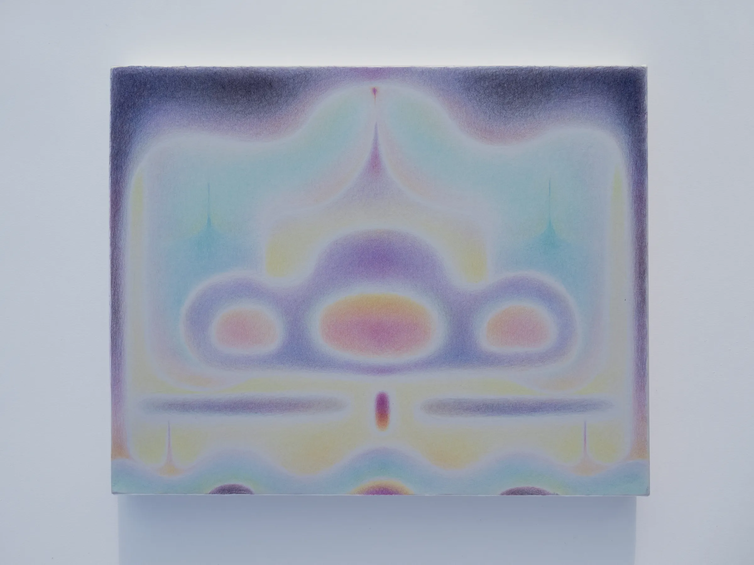 Physical Theater, Color pencil on paper mount on board, 2023