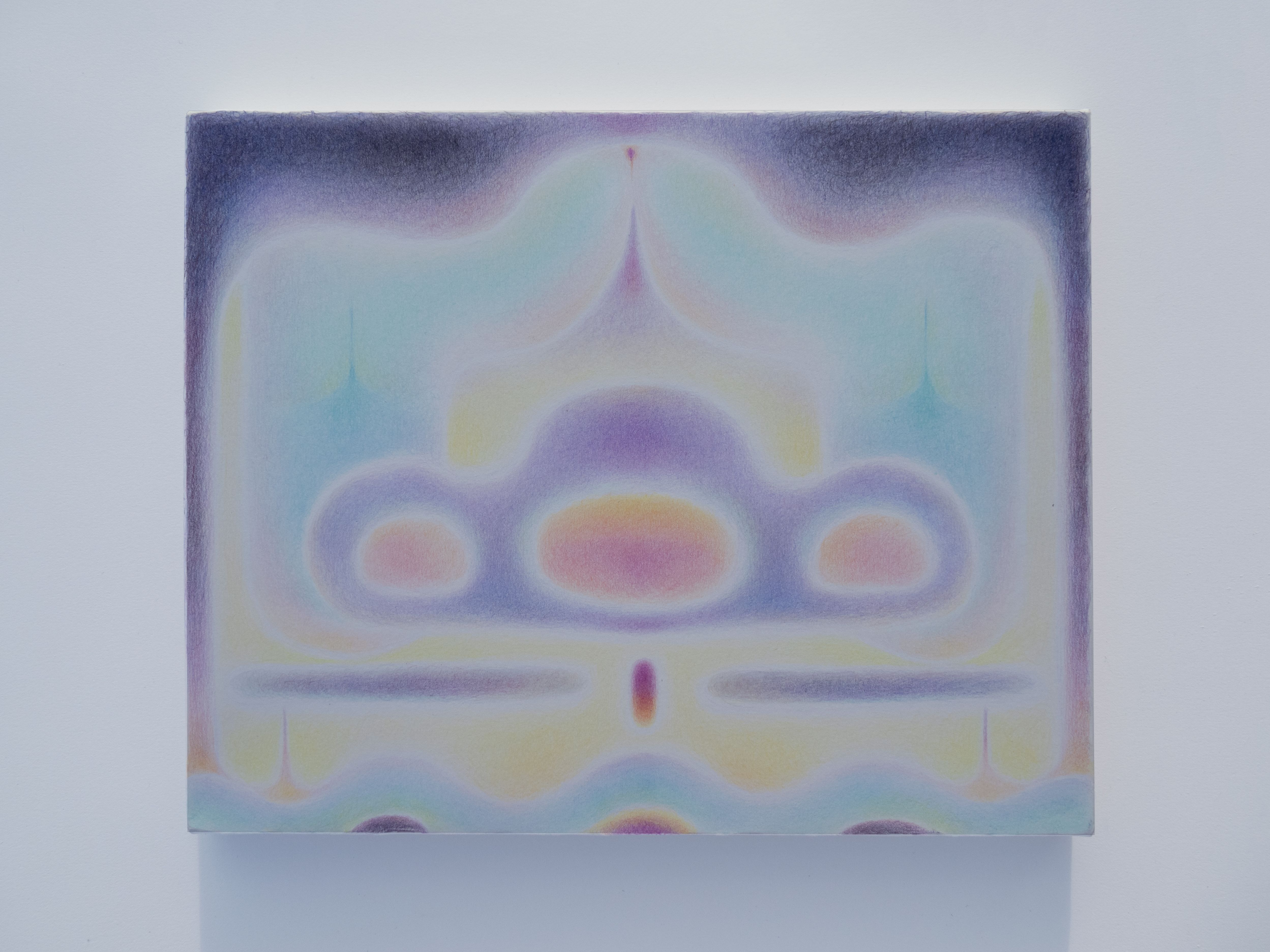 Physical Theater, Color pencil on paper mount on board, 2023